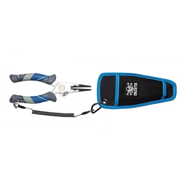 Calcutta Squall Torque Series Aluminum Plier Straight Jaw 7.5 Inch w/Sheath and Lanyard