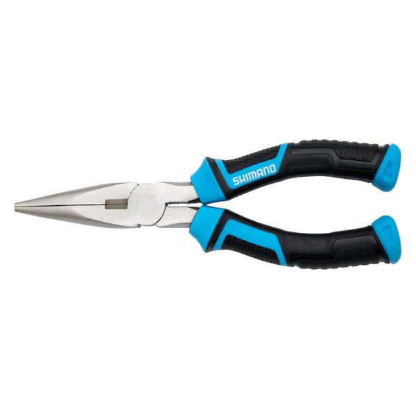 Shimano Brutas Silver Nickel 8in Needle Nose Pliers